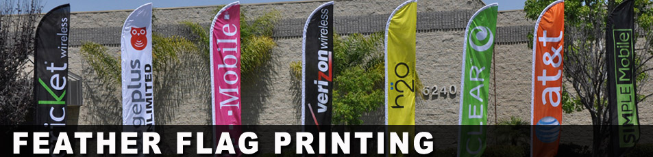Fearther Flag sign printing