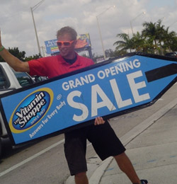 Arrow Spinner Sign